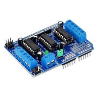 HiLetgo L293D DC Motor Drive Shield Stepper Motor Drive Shield Expansion Board for Arduino Duemilanove Raspberry Pi