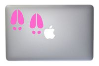 Deer Tracks Footprints Vinyl Decal for MacBook, Laptop or Other Device 5 Inch (Light Pink)