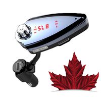 Bluetooth FM Transmitter for car, VeQuarrie Wireless Flexible Gooseneck FM Radio Adapter with Hands Free Calling, 2 USB Car Charger, Support U Disk/TF Card Slot, MP3 Music Player