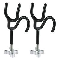 DasMarine 25 Degree 4" Wire Form Rod Holder with 3/8-Inch Stem One Position PVC Dipped (2 Pack)