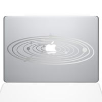 The Decal Guru 2067-MAC-15P-S Solar System Decal Vinyl Sticker, Silver, 15" MacBook Pro (2015 & Older)