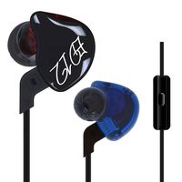 KZ ED12 In-Ear Headphones (Earphones/Earbuds/Headset) Compatible with Apple IOS and Android,Black (Black with Mic)