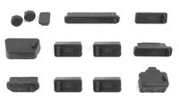 Protective Black Dust Port Covers/Protection Guards for Alienware 15 & 17 Laptops - by DURAGAD