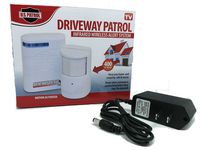 Driveway Patrol Alarm with Power Supply Battery Eliminator Wall Outlet Adapter