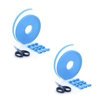 Zip Ties,U-TIMES Nylon Cable Ties For Binding Baggage Cargo,Ultra Long 8 Meters Cable Roll With Connectors - With Scissors - 2 Pcs/Pack