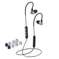 [2019 New] Avantree Clari Air Dual Driver Hi-fi Sound Bluetooth Earbuds, aptX LL Wireless Headphones with Memory Foam, Secure Fit, Noise Cancelling in-Ear Monitor Earphone with Mic