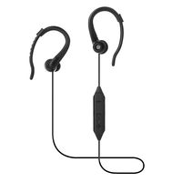 Bluetooth Earphones Lightweight Sweat-Proof Kimitech Wireless Sports Earphones with HD/Bass Sound Mic Secure Hooks Fit for Running Working Black