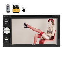 Eincar Universal 6.2 inch Radio Receiver with 8GB GPS Map Card Double 2Din in Dash RDS Autoradio Auto DVD CD VCD Car Stereo Audio Double Din Electronics Car Video Player BT iPod Remote Control