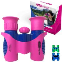 Living Squad Kids Binoculars 8x21 - Shock Proof Binoculars Set - High Resolution Optics for Bird Watching, Hunting & Hiking- Birthday Present for Girls & Boys, Top Outdoor Gift for Children, Kids Toy (Renewed)