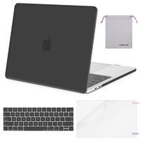 MOSISO Plastic Hard Case & Keyboard Cover & Screen Protector & Storage Bag Compatible with 2019 MacBook Pro 13 Inch, Pure Gray