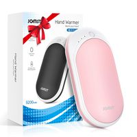 Jomst Hand Warmers, 5200mAh Portable Double-Side Hand Warmers Rechargeable,Helps for Soothe The Pain and Uncomfortable of Arthritis Sufferers, Best Winter Gift (Pink)