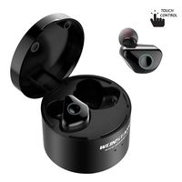 True Wireless Earbuds, Touch Control Ear Wireless Buds with Metal Charging Box, Active Siri, Waterproof, Noise Canceling, Change Songs