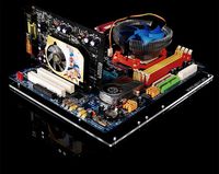 ATX Computer Open Air Case Bracket Aluminum DIY Bare Frame Support Graphics Card