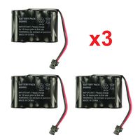 3 Fenzer Rechargeable Cordless Phone Batteries for Panasonic KX-A36A BP-T16 P-P301 BT-185 Cordless Telephone Battery Replacement Packs