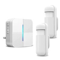 Motion Sensor Alarm Detector - JOYSAE Wireless Security Driveway Chimes Home Security Alert System Infrared Protect Home Store Safety 1-2