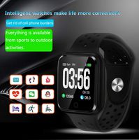 HelloPet S226 Smart Watch iOS Android Smart Bracelet Wristwatch Heart Rate Blood Pressure Activity Tracker (Black)