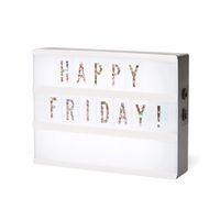 C.R. Gibson Customizable Light Box Office Sign, 7.5'' W x 5.5'' H x 1.25'' D