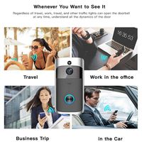 ferren Home Wireless Remote Monitoring Real-Time Two-Way Talk Video Doorbell Remote Home Monitoring Systems