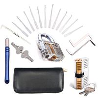 Stainless Steel Lock Set, Set with 2 Locks 16 pcs Tools