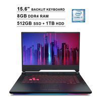 2019 Asus ROG Strix G 15.6 Inch FHD Gaming Laptop (9th Gen Intel 6-Core i7-9750H up to 4.5GHz, 8GB DDR4 RAM, 512GB SSD (Boot) + 1TB HDD, NVIDIA GeForce RTX 2060 6GB, Backlit Keyboard, Windows 10)