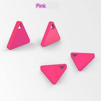 GerTong 1PCS Bluetooth Smart Mini Tag Tracker Pet Child Wallet Key Finder GPS Locator Alarm & Remote Control Phone Self-TimerAnti-Lost Tracker Device Pink
