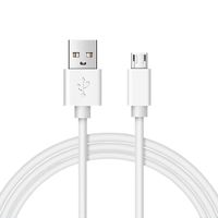 Replacement 6.6 FT Micro USB Power Charger Charging Cable Cord Compatible with for Simplehuman 5" 8" Round Lighted Makeup Mirror 5 inch 8 inch Sensor Mirror