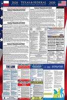 2020 Texas State and Federal Labor Law Poster Laminated