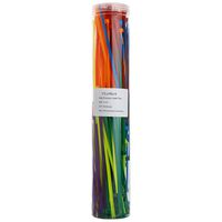 RGB Cable Zip Ties 300 Pcs, 6 Inch Multi-Purpose Cable Ties Self-Locking Wire Wraps, Great for Home Office Garage Workshop Cable Management and Securing