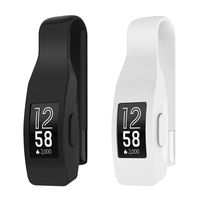 EEweca 2-Pack Clip for Fitbit Inspire or Inspire HR Holder Accessory, Black+White