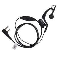 AIRSN Earpiece for Kenwood Two Way Radio,G Shape 2 Pin Headset for Walkie Talkie