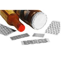 REED Cut Shrink Bands for Caps - Tamper Message -"Sealed for Your Protection" 250 Units (1" Height X 42-48mm Cap Size)