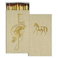 HomArt - Match Box Set of 2 - Equestrian Crest - Gold Foil