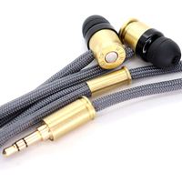 Double Tap R1 Gun Metal Bullet Wired Headphones, 10mm Dynamic Drivers Deliver Clear and Crisp Highs Along with Powerful Bass, in-Ear Earphones with Durable Cable Made in The USA with Carrying Case