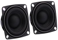 Yeeco Full Range Loudspeaker 2 Inch 8Ohm HiFi Stereo Audio Speaker 5-10W 88dB Full-ranged Bookshelf Speaker for Car Audio DIY Bookshelf Speakers Tweeters, Pack of 2