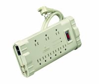 Leviton S2000-PTC 120 Volt/15 Amp, Office Grade Surge Strip, Abs Plastic Enclosure, 6 Ft Cord, 5-15P plug