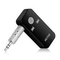 Bluetooth Receiver, Portable Wireless Adapter Car Kit 3.5mm Aux Stereo Output for Home Audio Music Streaming Sound System, Hands-Free Calling Voice Assistant, Support TF/SD Card, Built-in Mic