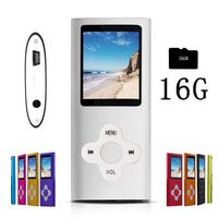 G.G.Martinsen White on Silver Versatile MP3/MP4 Player with a Micro SD Card, Support Photo Viewer, Mini USB Port 1.8 LCD, Digital MP3 Player, MP4 Player, Video/Media/Music Player
