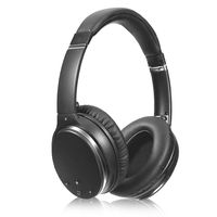 Active Noise Cancelling Headphone Bluetooth Wireless Over Ear, Memory Protein Earmuffs HiFi Stereo Sound Headphones with Microphone for PC/Cell Phones/TV/Travel/Work - Black