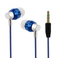 in-Ear Ear Buds,Universal 3.5mm Headphone for iPhone Android Phone iPad Tablet Laptop Blue