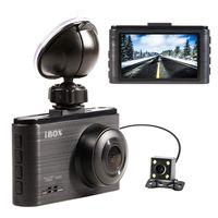 IBOX Dual Dash Cam, Full HD 1080P Dashboard Dual Camera Recorder with HD Rear View Camera, 6-Lens 170° Wide Angle with OMNIVISION WDR, G-Sensor, Parking Monitor and Wi-Fi Support