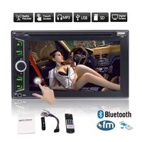 EinCar WIN8 Car Stereo CD DVD Player 6.2 Inch Double Din In Dash Car Radio Video Multimedia Player Navigator with Bluetooth GPS Navigation System - IR Remote&Map Card Included!!