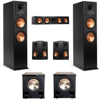 Klipsch RP-280F 5.2 Home Theater System with 2 BIC Acoustech PL-200II Subwoofers