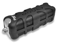 Portable Wireless Waterproof Outdoor Speaker - Bluetooth Compatible Rechargeable Battery Powered Shower Pool Loud Speaker System w/ AUX, USB Charger - Mp3 Android iPod iPhone - Pyle PWPBTA70BK (Black)