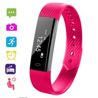 Idomeo Unisex Waterproof Digital Display Buckle Closure Smart Bracelet Health Wristband Smart Watches