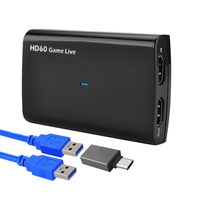 Video Capture HDMI Out USB 3.0 Game Recorder Device Card - 4K 1080P HD60 UVC Live Streaming Gaming Broadcast Recording Cloner Box with Mic for MacBook Pro Nintendo Switch PS4 Xbox One 360 DSLR Wii PC