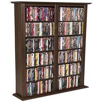 Media Storage Tower-Regular Double Walnut