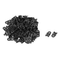 uxcell Wire Buddle Saddle Type Screw Fixed Cable Tie Mount Holder Base 100 PCS Black