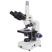 AmScope T340B-LED Siedentopf Trinocular Compound Microscope, 40X-2000X Magnification, Brightfield, WF10x and WF20x Eyepieces, LED Illumination, Abbe Condenser, Double-Layer Mechanical Stage