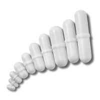 Noorlee 10pcs PTFE Magnetic Stirrer Mixer Stir Bar Spinbar White Color