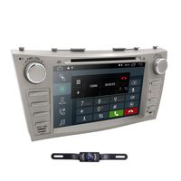 Hizpo Car DVD Player for Toyota Camry 2007 2008 2009 2010 2011 Android 9.0 Quad Core 8 Inch Screen GPS Navi BT Radio RDS DTV AUX USB Android/iPhone Mirrorlink SWC Rearview Camera USA Map